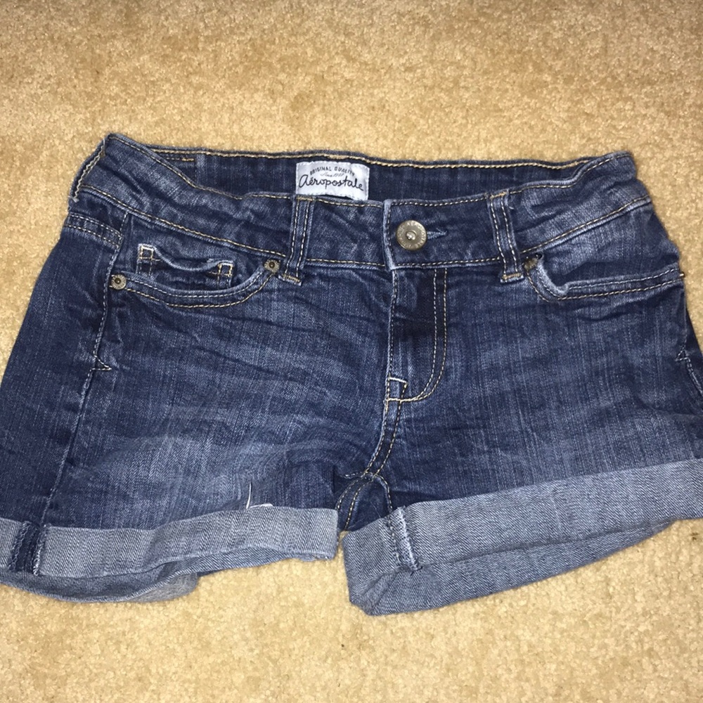 Blue Aeropostale jean shorts